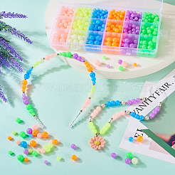 702шт 18 стиля светящиеся акриловые бусины&nbsp;MACR-TA0002-09