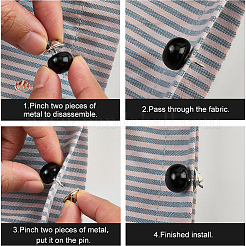 30 шт. броши из искусственного жемчуга ABS&nbsp;JEWB-GF0011-53B