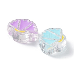 Прозрачного акрилового Европейский бисером&nbsp;OACR-A029-04