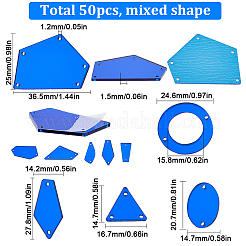 1 пакетик пришивных зеркальных стразов&nbsp;DIY-SC0022-66