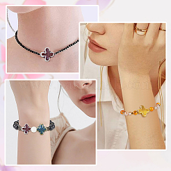 40 шт. разноцветных фарфоровых бусин ручной работы&nbsp;PORC-PA0001-15