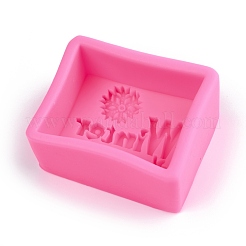 Слово зима силиконовые Молды&nbsp;X-DIY-R078-24