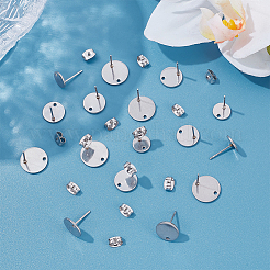 90 шт. 3 шт. фурнитура для сережек-гвоздиков из нержавеющей стали 304&nbsp;STAS-ME0001-41