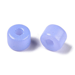 Непрозрачный стеклянный бисер с краской для выпечки&nbsp;SEED-T008-02R