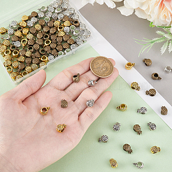 120 шт. Европейские бусины из сплава 3 цветов&nbsp;FIND-PH0023-76