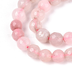 Окрашенные природные белый нефрит бисер пряди&nbsp;G-T139-6mm-60-06