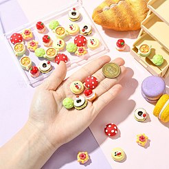 35 шт. 7 стиля непрозрачных смоляных кабошонов&nbsp;RESI-CJ0005-08