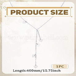 1 шт. ожерелье из нержавеющей стали в форме сердца для женщин&nbsp;NJEW-LP0003-22A