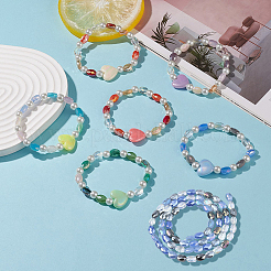 3 нить гальваника стеклянные бусины нити&nbsp;EGLA-PA0001-25B