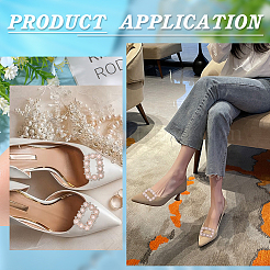 Украшение обуви из сплава со стразами&nbsp;FIND-GF0006-01B-RG