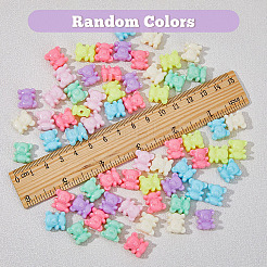 250 шт. Непрозрачные акриловые бусины&nbsp;MACR-HY0001-05