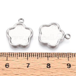 Оправы для подвесок из нержавеющей стали 304 в виде кабошонов&nbsp;LS-STAS-T065-88P