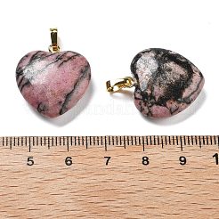 Природные подвески родонит&nbsp;G-G956-B22-G