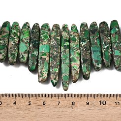 Синтетические градуированные бусины из императорской яшмы&nbsp;G-L647-C01-01B