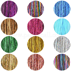 12шт 12 цвета лазерный парик из шерсти домашних животных&nbsp;OHAR-SP0001-05A