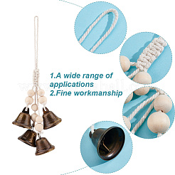 6 шт. защита в виде железных колокольчиков для дверной ручки&nbsp;HJEW-GO0001-13