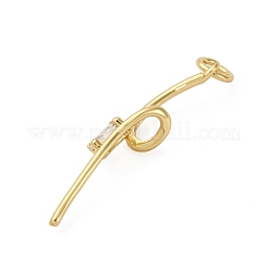 Латунные микро проложить кубического циркония подвески&nbsp;KK-P308-42G