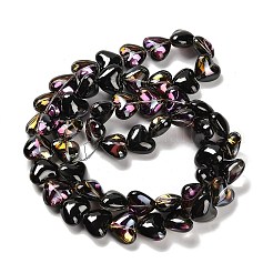 Стеклянные бусины с гальваническим покрытием &nbsp;X-EGLA-B008-01A-HP01