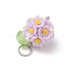 Латунь стекло кулоны&nbsp;PALLOY-MZ00966-03