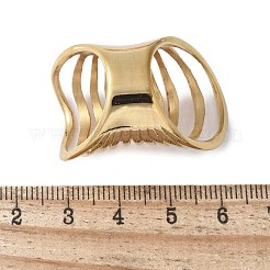 Кольца полые многослойные из нержавеющей стали 304 для женщин&nbsp;RJEW-Z086-03G