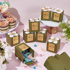 Картонные коробки для упаковки конфет&nbsp;CON-WH0816-026A-G