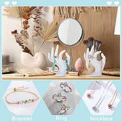 2шт пластиковый манекен для рук&nbsp;RDIS-UN0001-02C