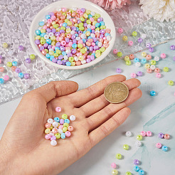 70 г 7 цвета бусины из непрозрачной смолы цвета ab&nbsp;RESI-TA0002-88