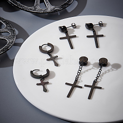 6 комплект из 3 серег из нержавеющей стали 304&nbsp;EJEW-LP0001-39