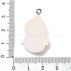 Мультяшный снеговик непрозрачные смоляные подвески&nbsp;RESI-S010-01A