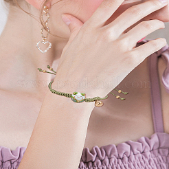 3шт 3-х цветный браслет с подвесками в виде колокольчика&nbsp;BJEW-LP0004-51