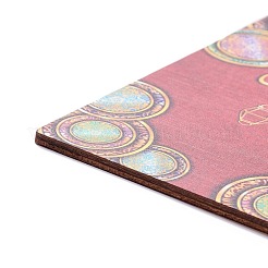 Доска плотности темы Ид деревянная настенная подвеска дверная табличка с орнаментом&nbsp;HJEW-C004-01G