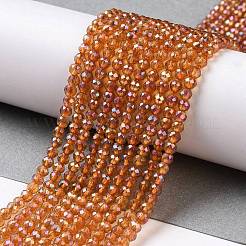 Гальванизируйте прозрачное стекло бисер нитей&nbsp;X1-GLAA-H021-01B-FR02