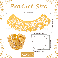 50 шт. бумажные формочки для выпечки&nbsp;HULI-CN0001-01B