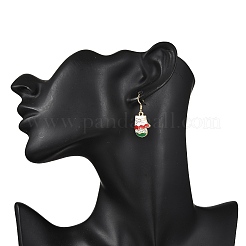 6 пара сережек-подвесок из сплава с эмалью&nbsp;EJEW-JE06605