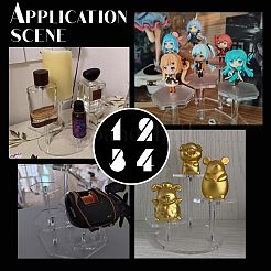 3-ярусные прозрачные акриловые держатели для моделей игрушек в сборе&nbsp;ODIS-WH0034-06B