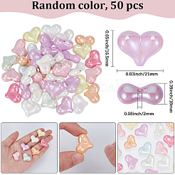 50шт УФ-покрытие непрозрачные акриловые бусины&nbsp;OACR-SP0001-90