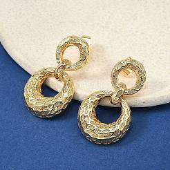 Латунные болтающиеся серьги&nbsp;EJEW-F389-16B-G