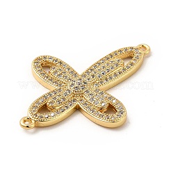 Экологичные подвески из латуни с микро-паве из прозрачного кубического циркония&nbsp;KK-F847-04G