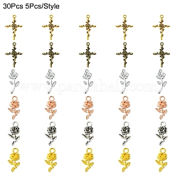 30шт 6 стиля подвески из сплава в тибетском стиле&nbsp;FIND-YW0005-08
