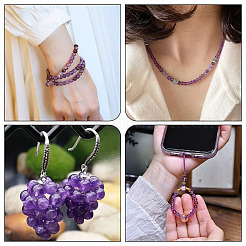 Природный аметист нитей бисера&nbsp;G-TA0002-57B