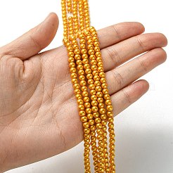 Стеклянные жемчужные бусины класса А&nbsp;HY-J001-4mm-HX020