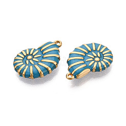 Подвески из нержавеющей стали 304 с эмалью&nbsp;STAS-N124-31B-G