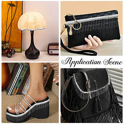 Железная лента со стразами&nbsp;AJEW-WH20048-48P-02