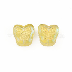 Гальванические прозрачные бусины лэмпворк ручной работы&nbsp;LAMP-Q032-04D