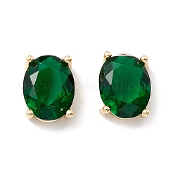 Настоящие многожильные звенья из латуни с кубическим цирконием из 18-каратного золота&nbsp;KK-Z019-01