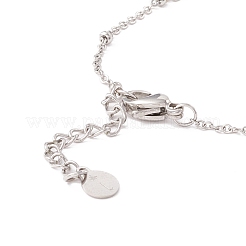 Браслет из звеньев из натуральной раковины каури с цепочкой-сателлитом для женщин&nbsp;STAS-P302-12P