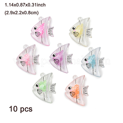 10 шт. прозрачные светящиеся акриловые подвески&nbsp;TACR-FP0001-02A