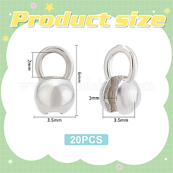 20 шт. латунные наконечники для бусин&nbsp;KK-BC0013-26