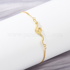 925 ссылка стерлингового серебра браслеты&nbsp;BJEW-D320-02G