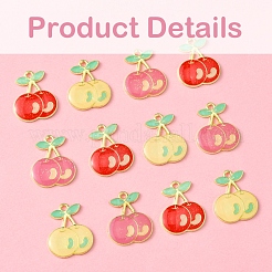 12шт 3 цвета светлые позолоченные подвески из сплава с эмалью&nbsp;FIND-FS0002-83